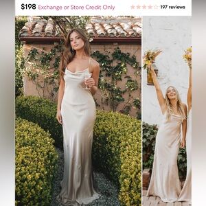Champagne Bridesmaid Dress